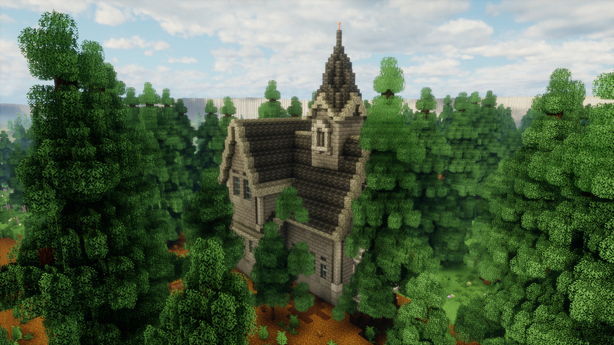 The Reiss Chapel in the Titan Highlands, from the outside.